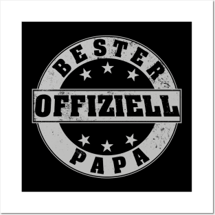 Offiziell Bester Papa Vatertag Geschenk T-shirt Posters and Art